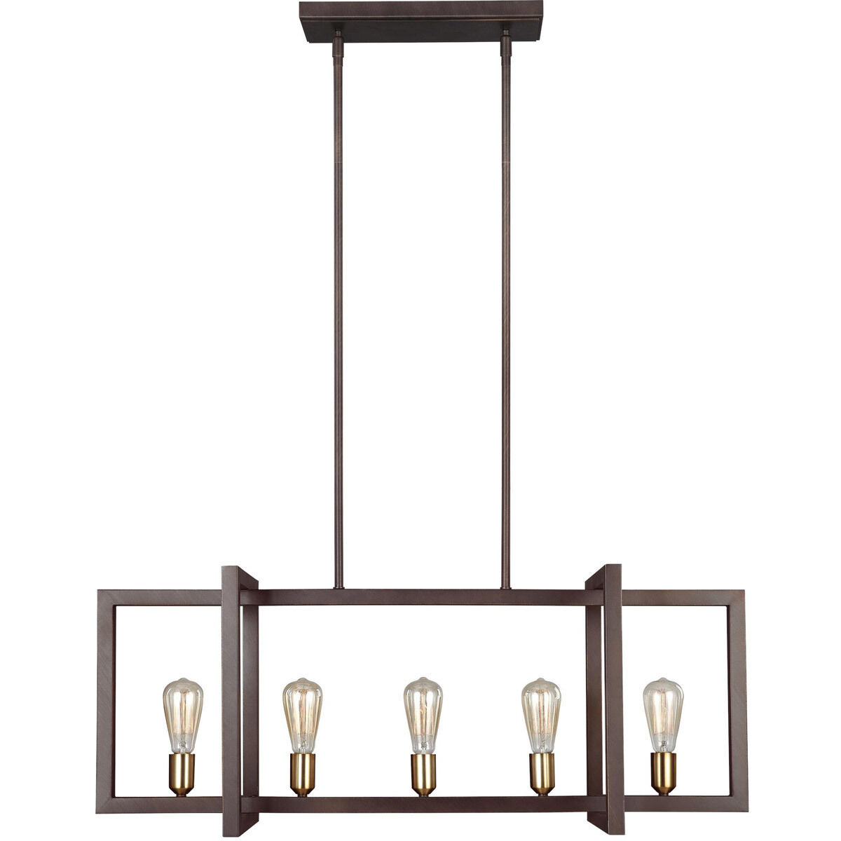 Sean Lavin Finnegan 5 Light 40 inch New World Bronze Linear Chandelier Ceiling Light
