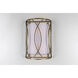 Sausalito 2 Light 10 inch Silver Gold Wall Sconce Wall Light