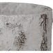 Faux Birch Black/Beige/Pale Gray Planter, Small