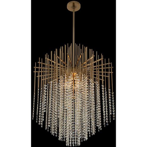 Estrella 6 Light 26 inch Brushed Champagne Gold Pendant Ceiling Light in Firenze