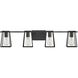 Filmore 33.5 inch Black Vanity Light Wall Light