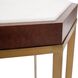 Van Berkel 20 X 18 inch Brass Side Table