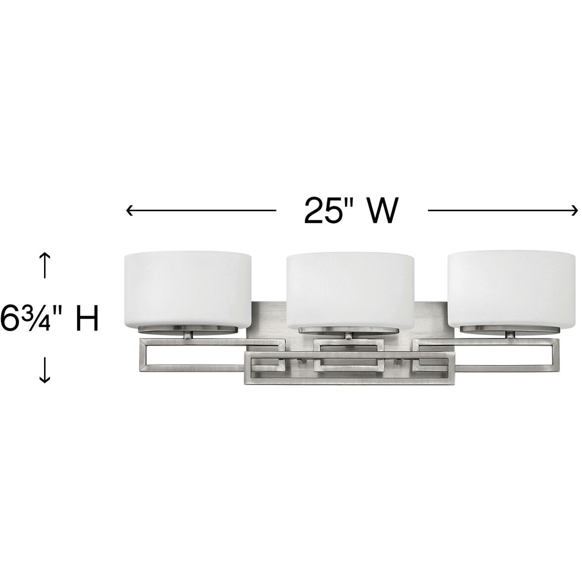 Lanza LED 25 inch Antique Nickel Vanity Light Wall Light