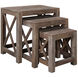 Bengal Manor 25 X 24 inch Medium Brown Nested Tables, Set of 3