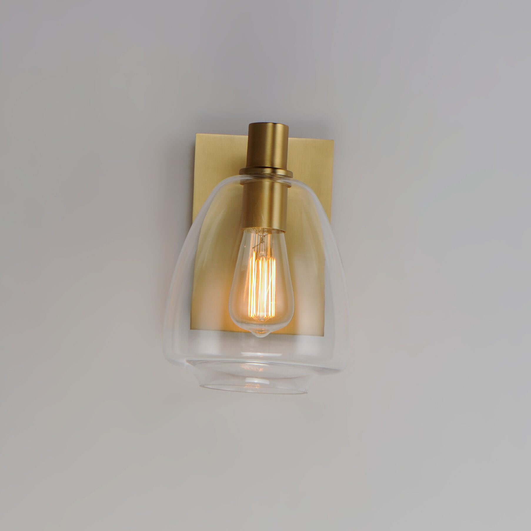 Babylon 1 Light 7 inch Satin Brass Wall Sconce Wall Light