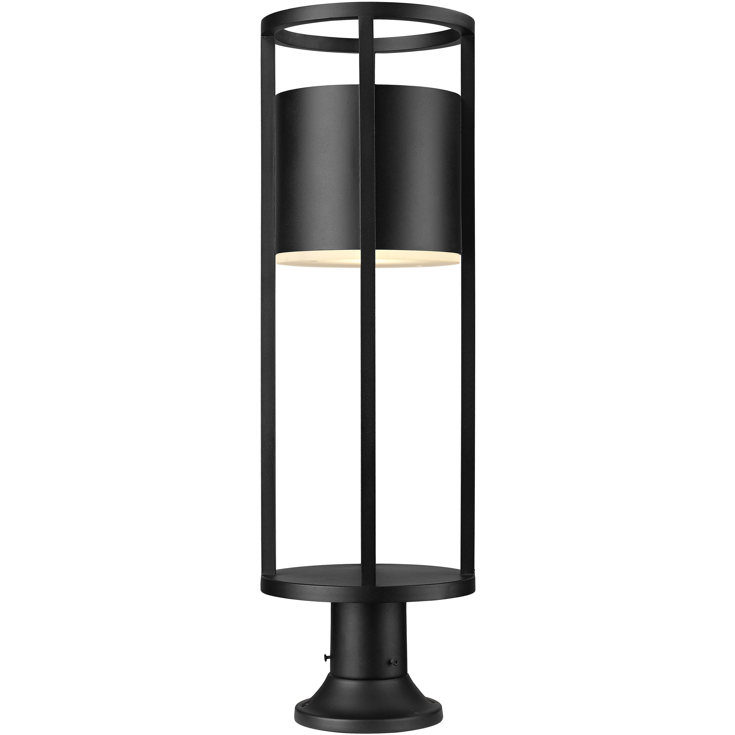 Luca LED 29.75 inch Black Outdoor Pier Mounted Fixture