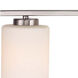 Chloe 4 Light 28.5 inch Satin Nickel Bath Bar Wall Light