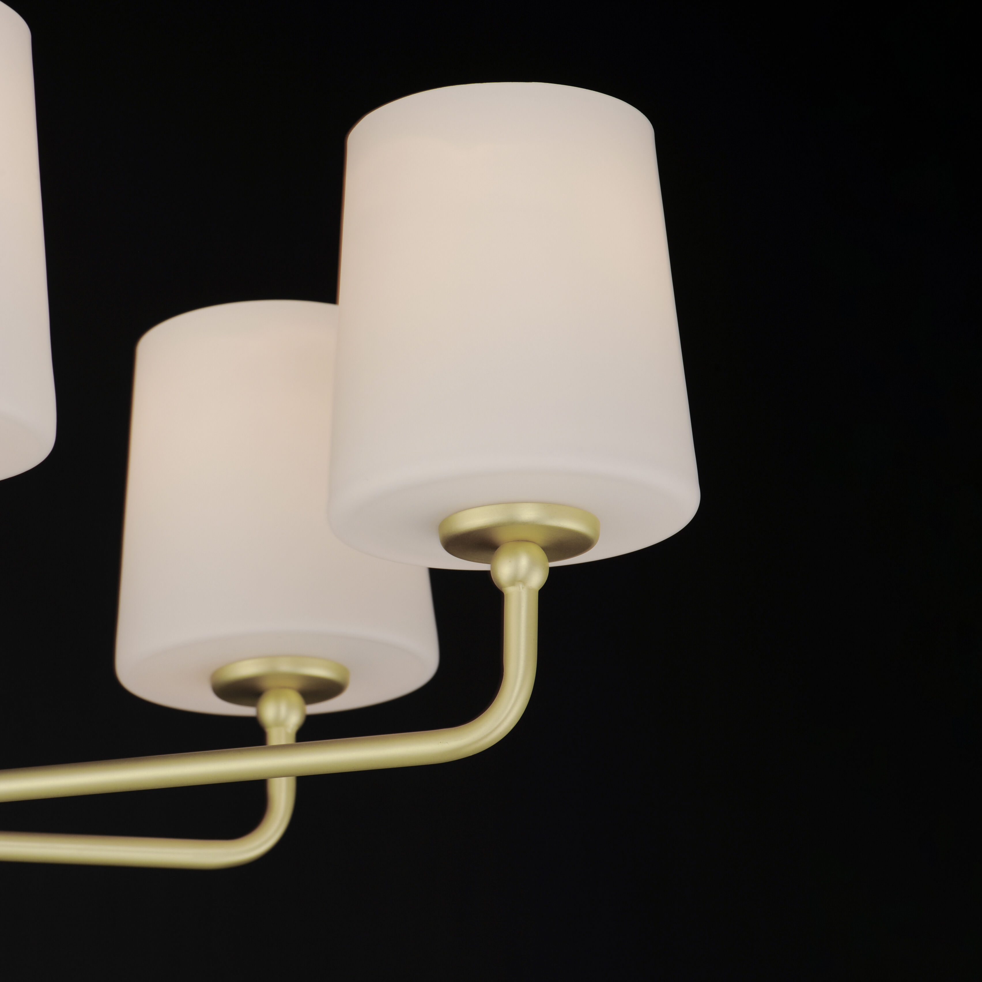 Bristol 6 Light 34 inch Satin Brass Single-Tier Chandelier Ceiling Light