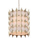 Bardi 4 Light 20 inch Contemporary Silver Leaf Pendant Ceiling Light