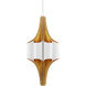 Concordia 8 Light 18.5 inch Contemporary Gold Leaf and Gesso White Chandelier Ceiling Light