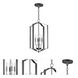 Provident 4 Light 15 inch Black Single Pendant Ceiling Light