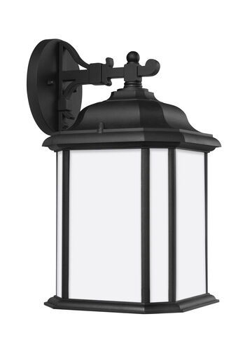 Kent 1 Light 15 inch Black Outdoor Wall Lantern, Large