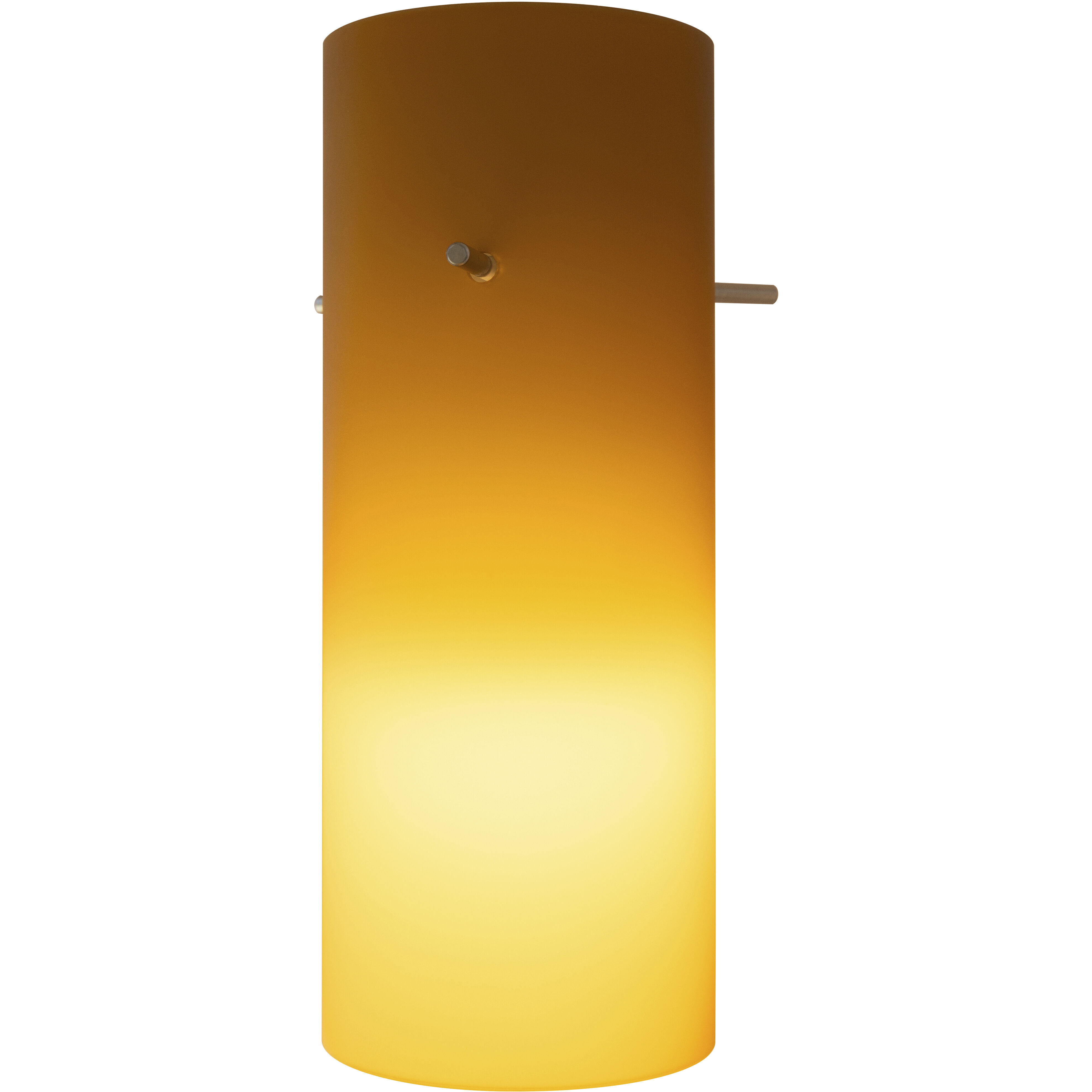 Cylinder 4 inch Pendant Ceiling Light in Amber, Cylinder