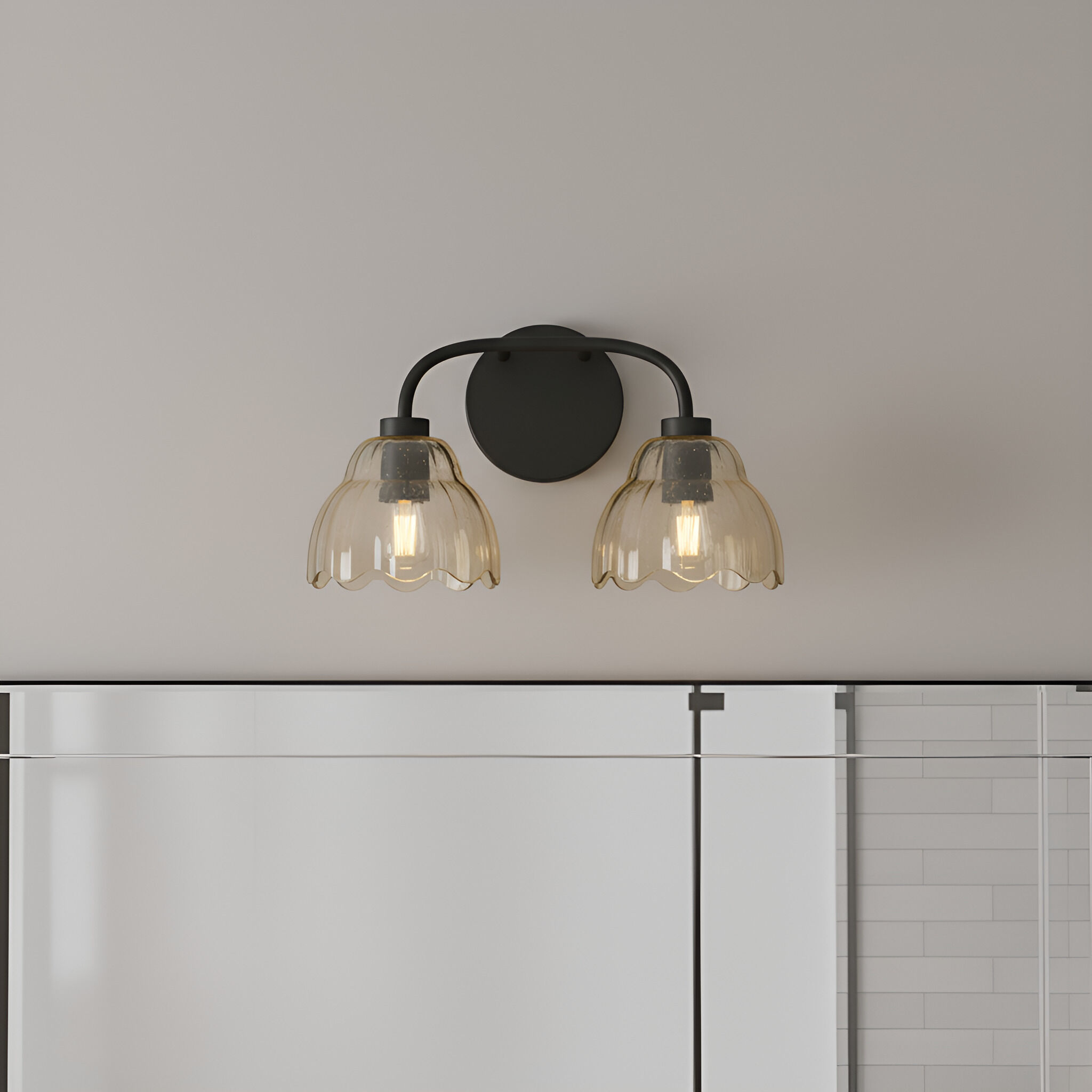 Whitecap Vanity Light Wall Light in Mottled Cocoa