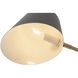 Culver 90 inch 60 watt Weathered Brass and Black Arc Floor Lamp Portable Light