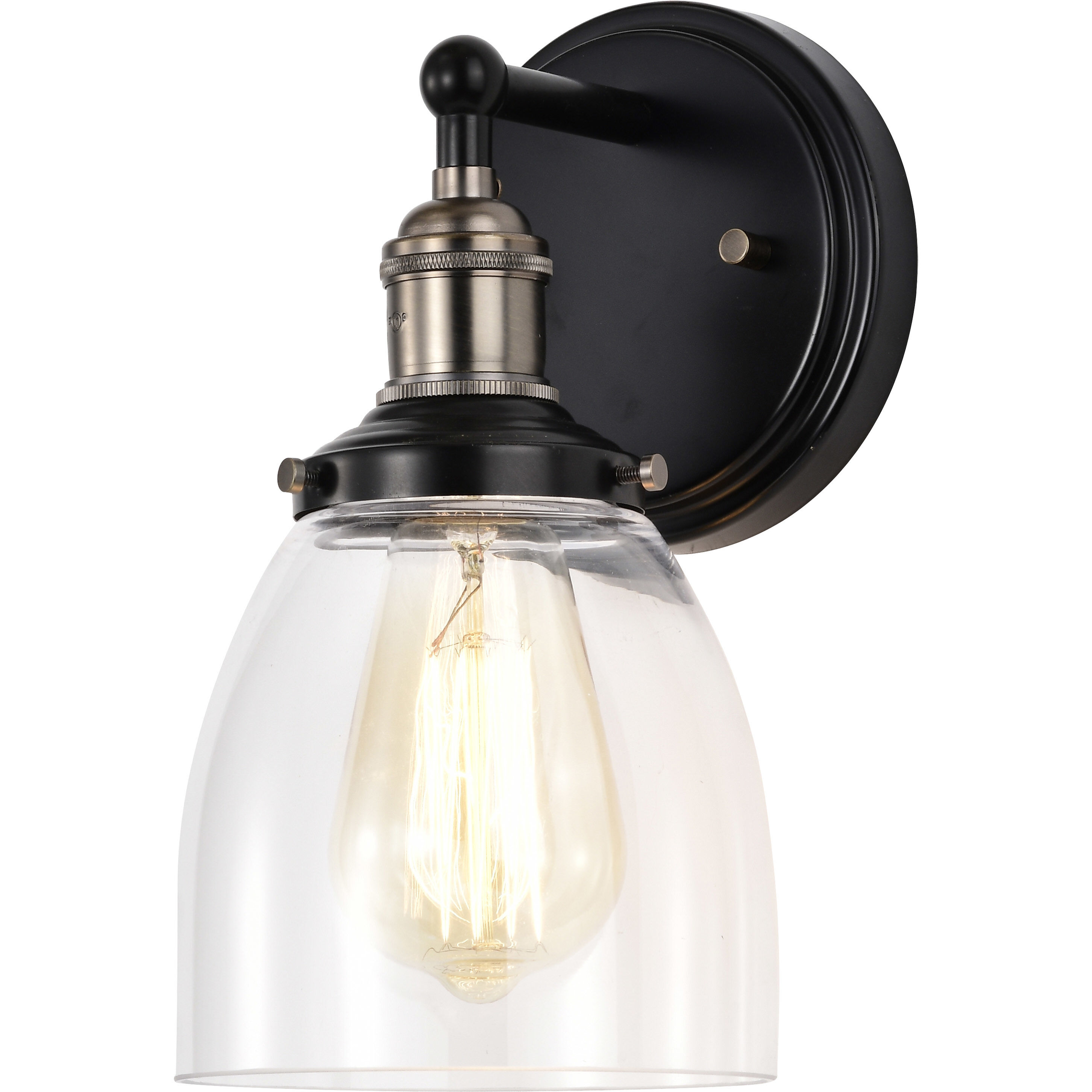 Vintage 1 Light 5 inch Rustic Bronze Wall Sconce Wall Light