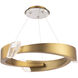 Embrace LED 34.4 inch Aged Brass Pendant Ceiling Light, Schonbek Signature