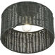 Weavington 1 Light 12 inch Black Semi Flush Mount Ceiling Light, Medium