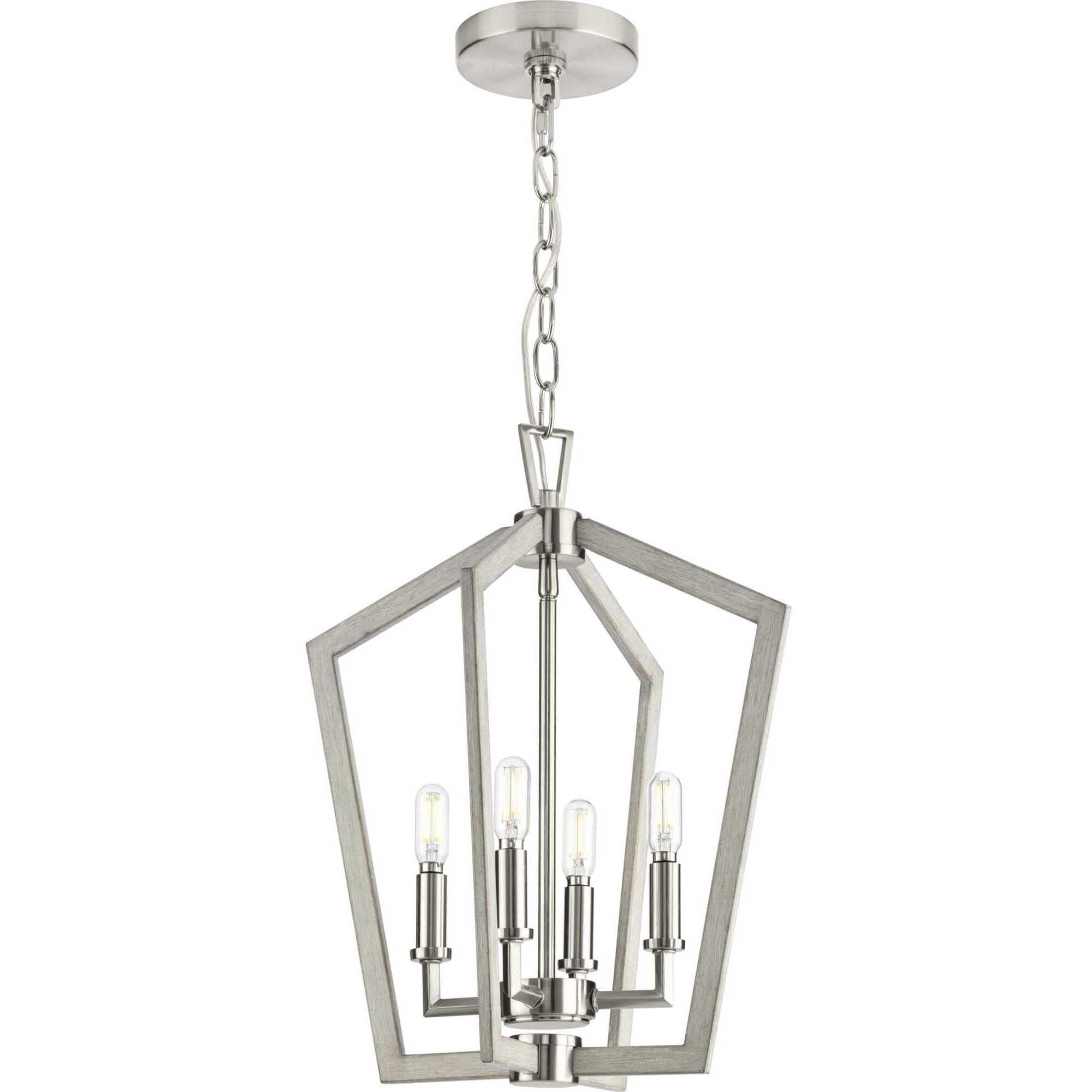 Galloway 4 Light 14.25 inch Brushed Nickel Foyer Light Ceiling Light