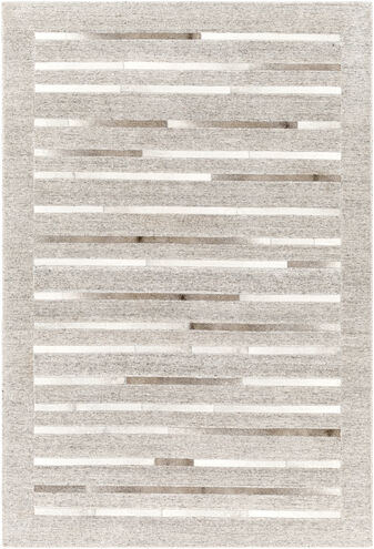 Eloquent 120 X 96 inch Medium Gray Rug, Rectangle