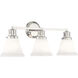 Alden 3 Light 26.00 inch Bathroom Vanity Light