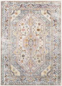 New Mexico 87 X 63 inch Lavender Rug in 5 x 8, Rectangle