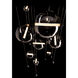 Abacus LED 35.5 inch Black Pendant Ceiling Light in Cool Grey, Square