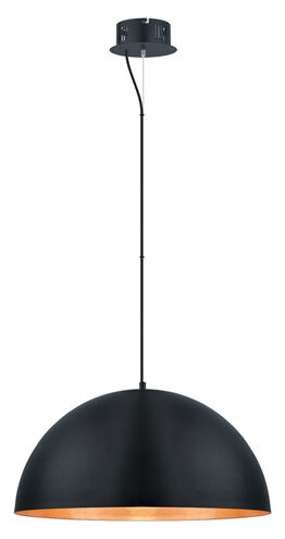 Gaetano LED 24 inch Black and Gold Pendant Ceiling Light