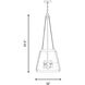 Crawford 4 Light 18 inch Warm Brass Pendant Ceiling Light