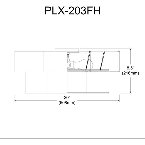 Phlox 3 Light 20 inch Matte Black with White Flush Mount Ceiling Light