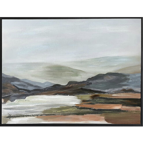 Hillside 34 X 26 inch Painting, Framed