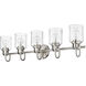 Kinsley 5 Light 35 inch Brushed Nickel Vanity Wall Light