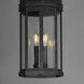 Wright 3 Light 9 inch Black Patina Outdoor Pendant