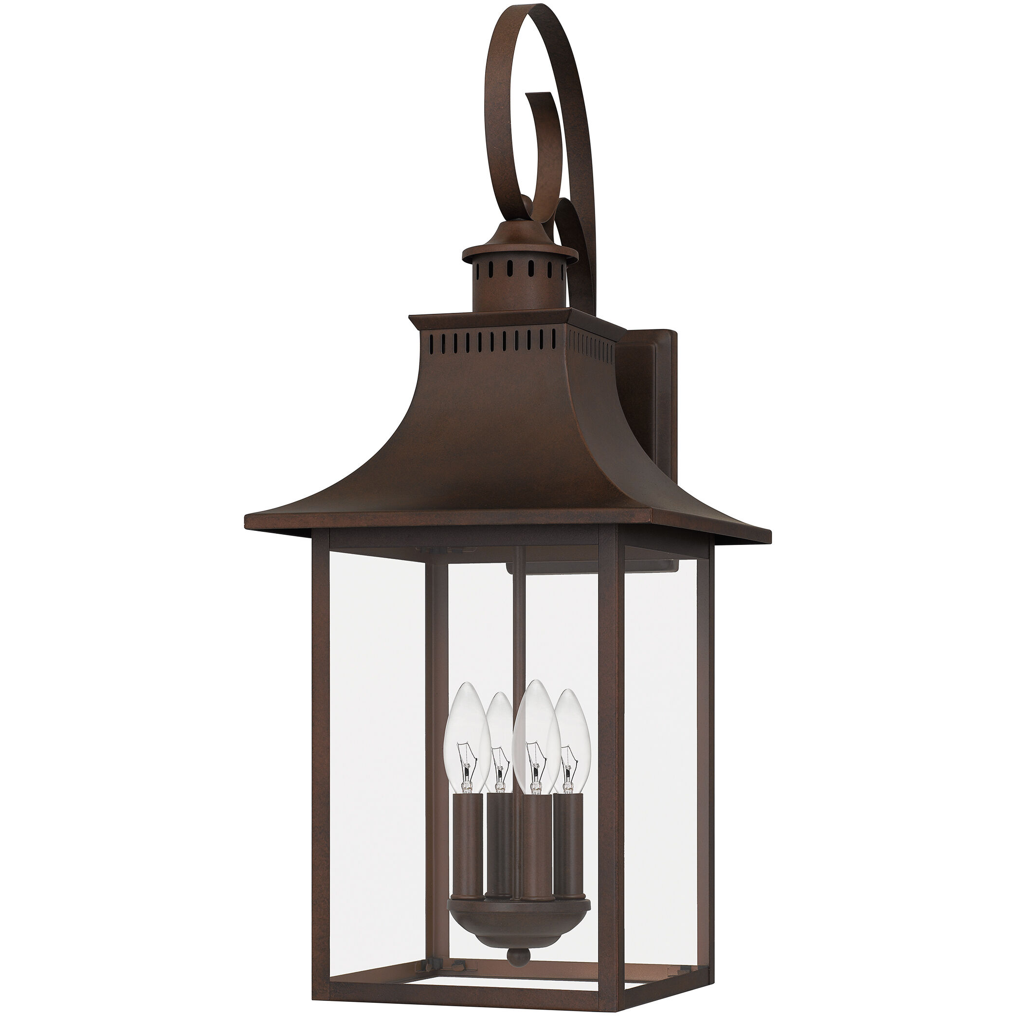 Chancellor 4 Light 28 inch Copper Bronze Outdoor Wall Lantern