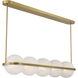 Vanderlane LED 49.5 inch Legacy Brass Linear Chandelier Ceiling Light
