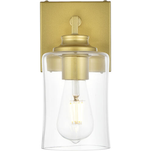 Ronnie 1 Light 5 inch Brass Bath Sconce Wall Light