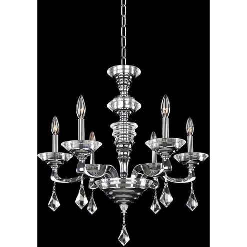 Cosimo 6 Light 25 inch Chrome Chandelier Ceiling Light