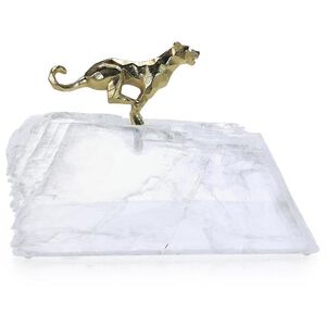Sprinting Brass Panther 11.5 X 8 inch Sculpture