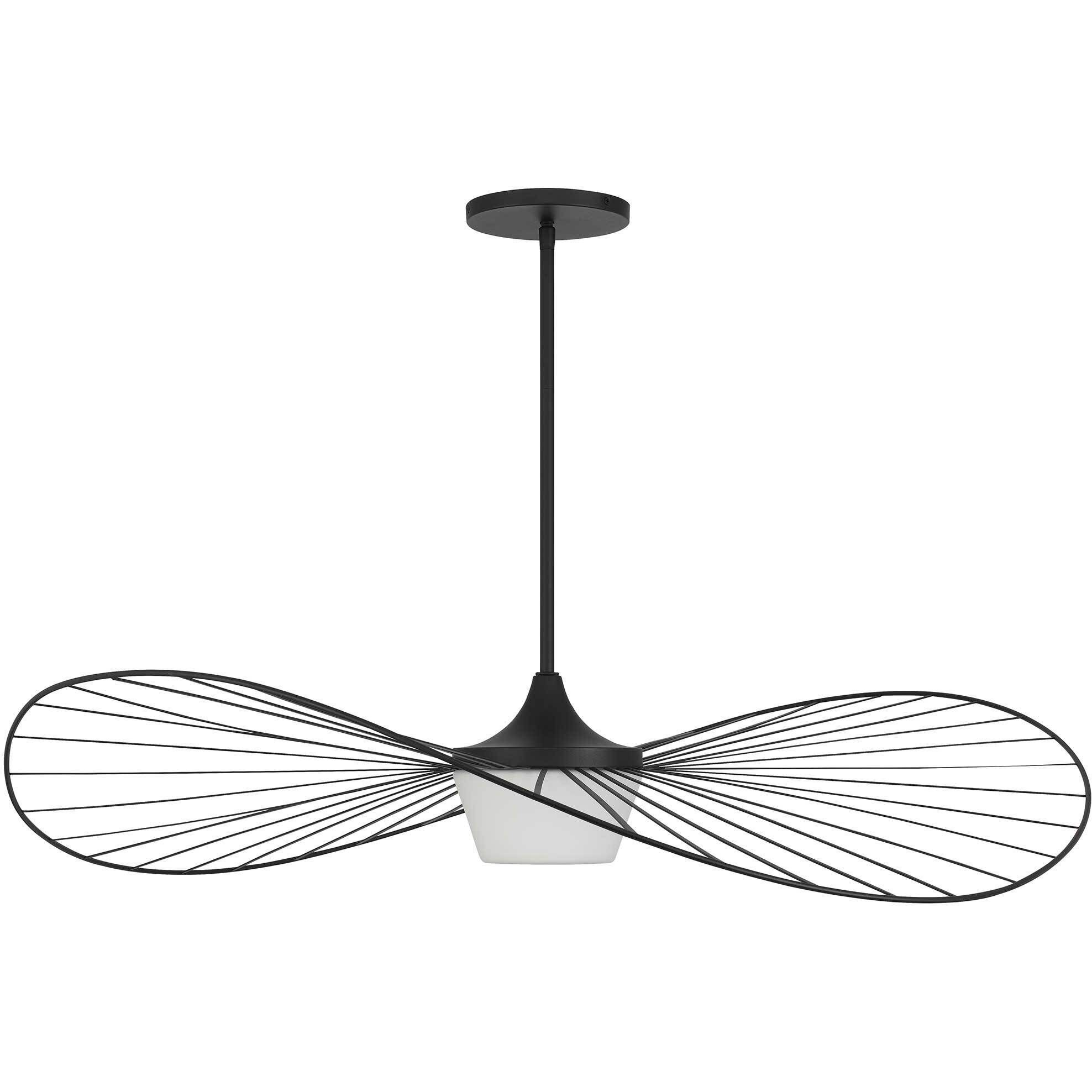 New Wave LED 44 inch Sand Black Outdoor Pendant