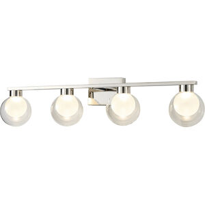 Colton LED 33 inch Polished Nickel Bathroom Vanity Wall Light