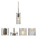 Juni 1 Light Bronze Pendant Ceiling Light in Clear Bubble Glass