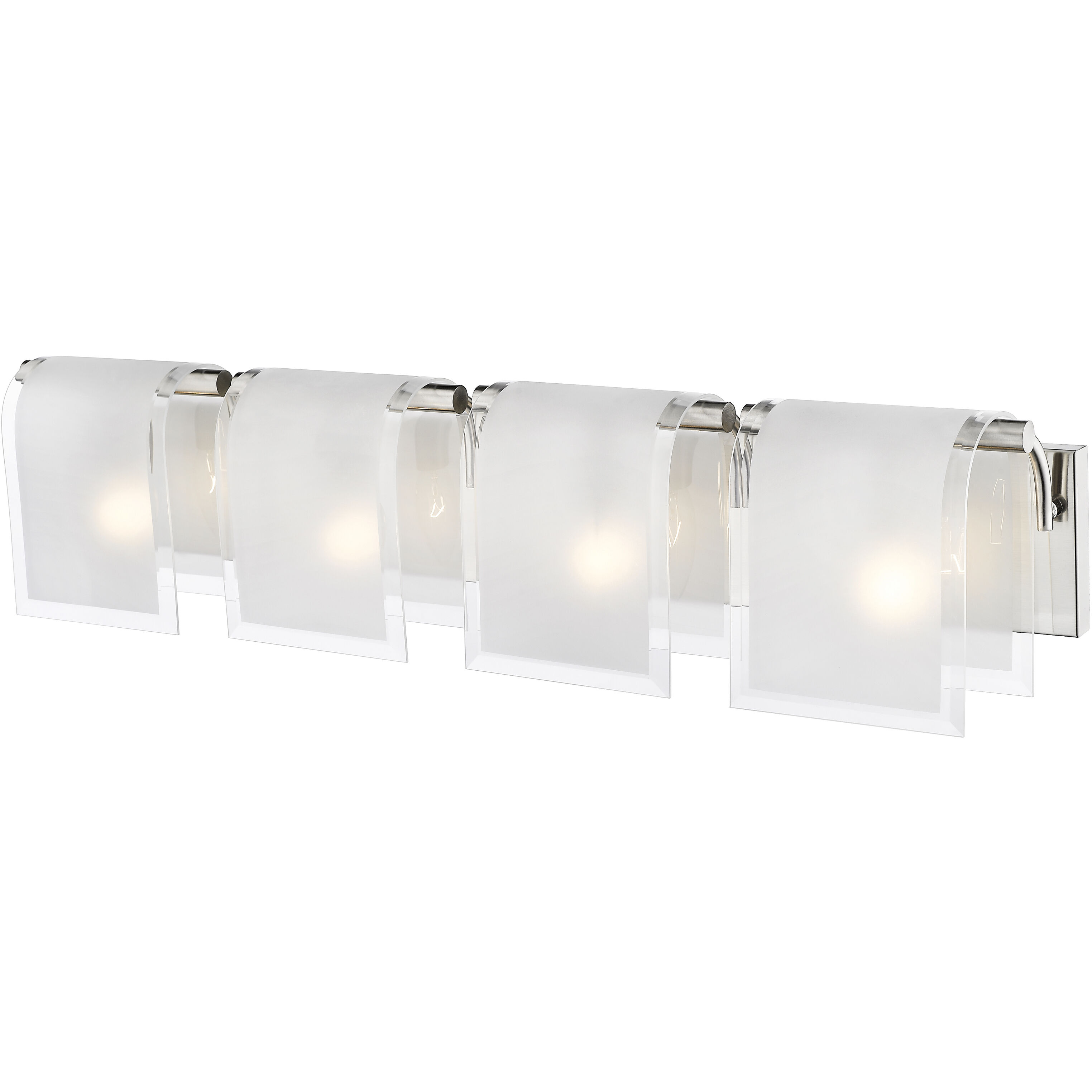 Zephyr 4 Light 30.66 inch Brushed Nickel Vanity Wall Light