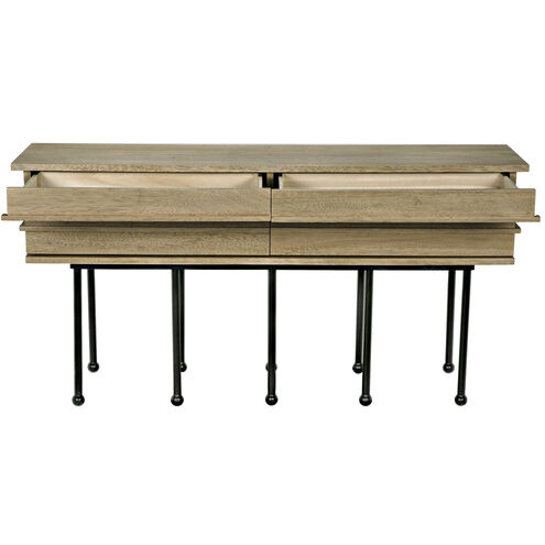 Oliver 60 X 16 inch Washed Walnut Console
