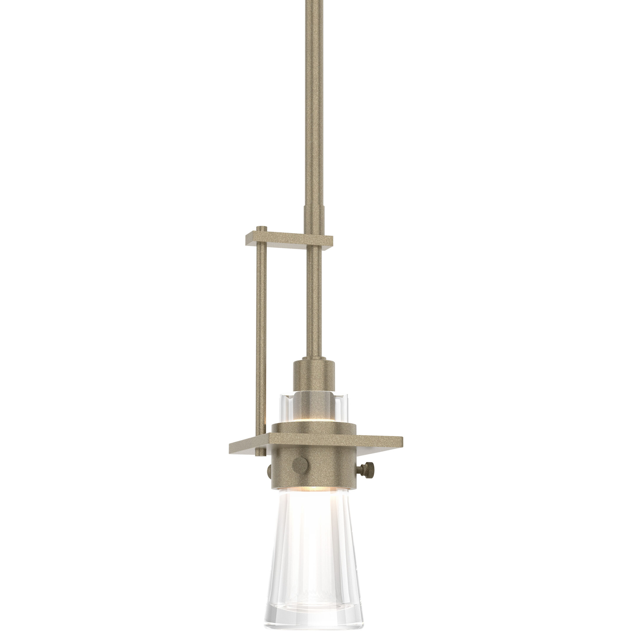 Erlenmeyer 1 Light 3.3 inch Soft Gold Mini Pendant Ceiling Light, Small