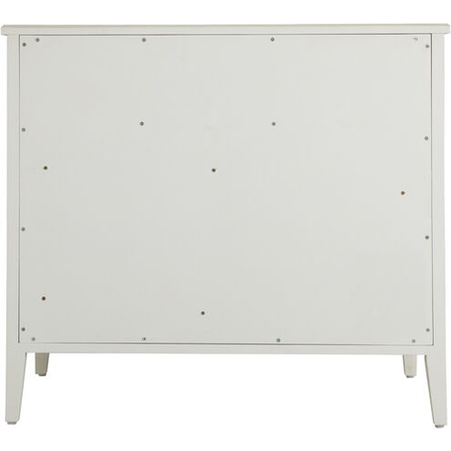 Easton Antique Painted White / Custom Printed Fabric / Antique Gold Chest