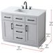 Alden 42 X 35 inch Grey Bathroom Vanity Cabinet