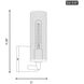 Drew & Jonathan Sarita 1 Light 5 inch Midnight Black Sconce Wall Light, Small