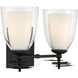 Elowen 2 Light 13.25 inch Dark Matte Black Vanity Wall Light
