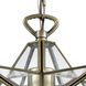 Moravian Star 1 Light 12 inch Antique Brass with Clear Mini Pendant Ceiling Light