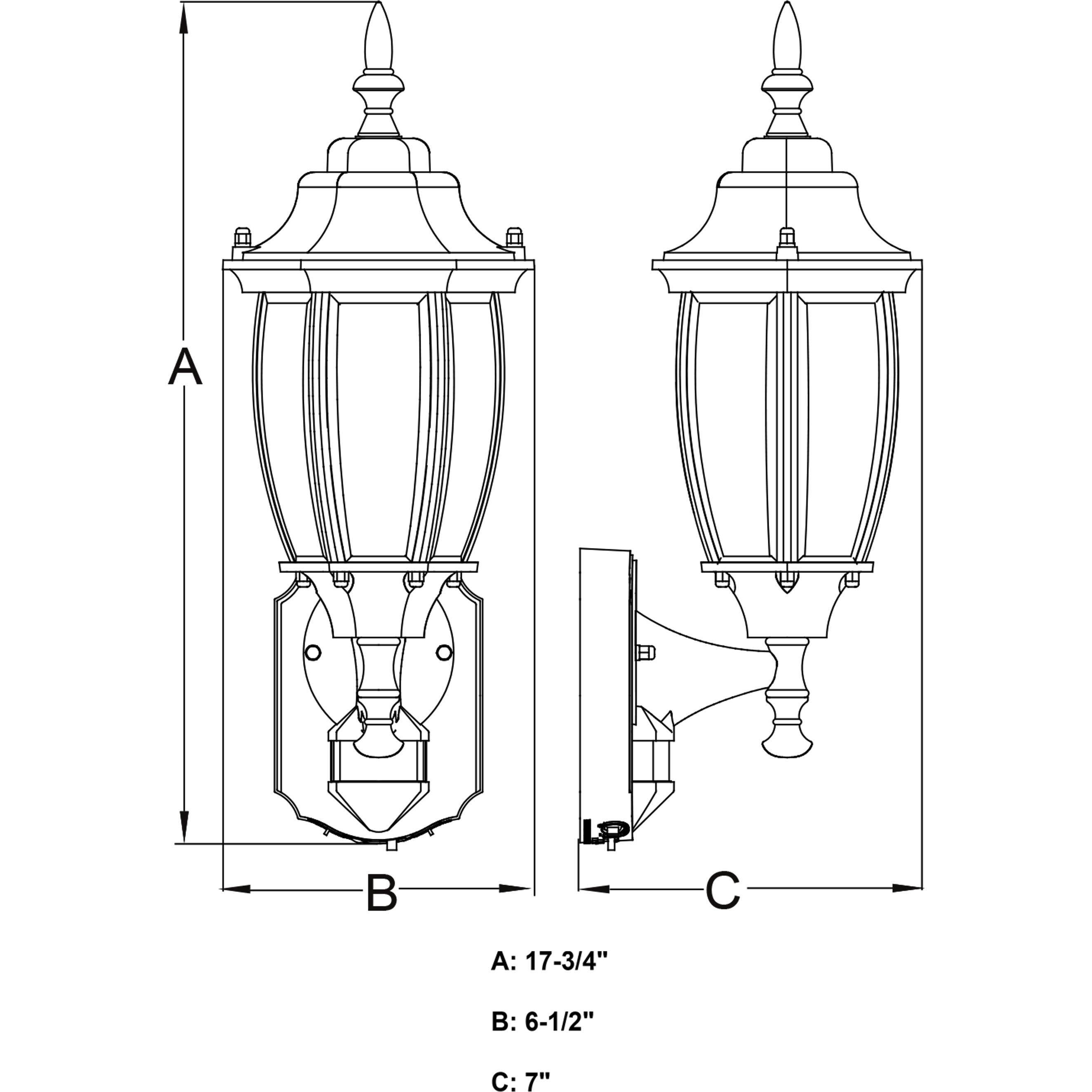 Rogers Park Textured White Outdoor Motion Sensor